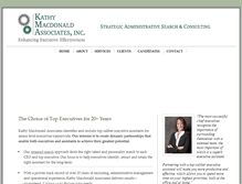 Tablet Screenshot of kathymacdonaldassociates.com